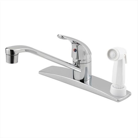 PRICE PFISTER Price Pfister G1343444 Pfirst Series Kitchen Faucet with Sidespray in Stainless Steel G1343444